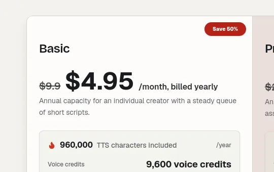Price anchor element from voiceart.app