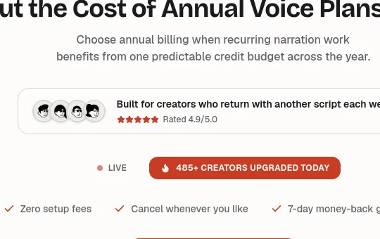 Rating element from voiceart.app