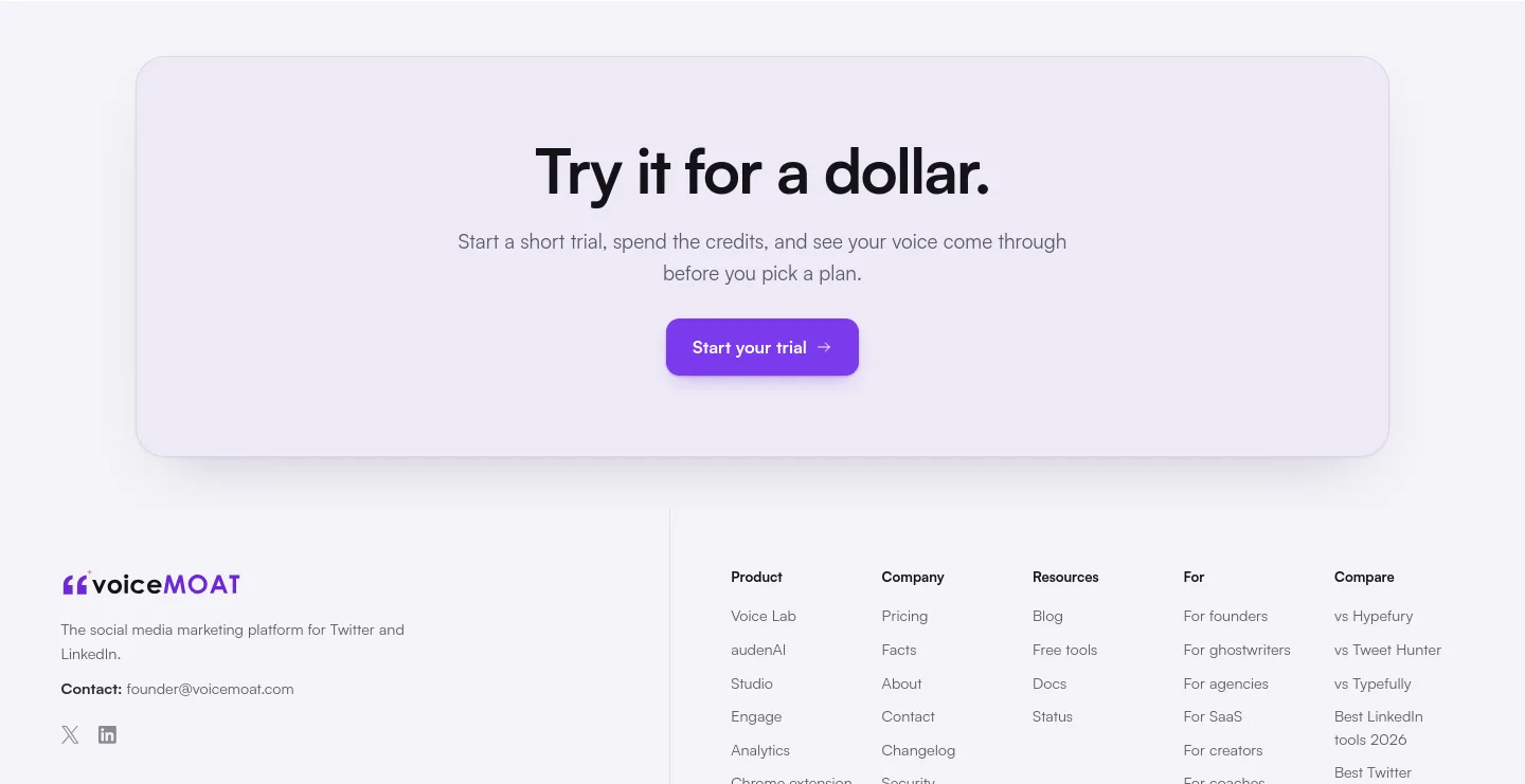 voicemoat.com — CTA