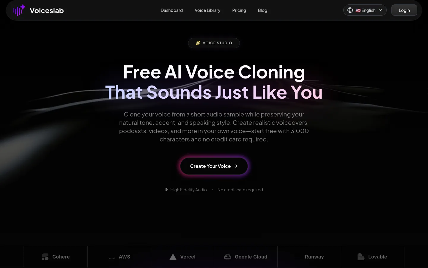 voiceslab.io — Hero