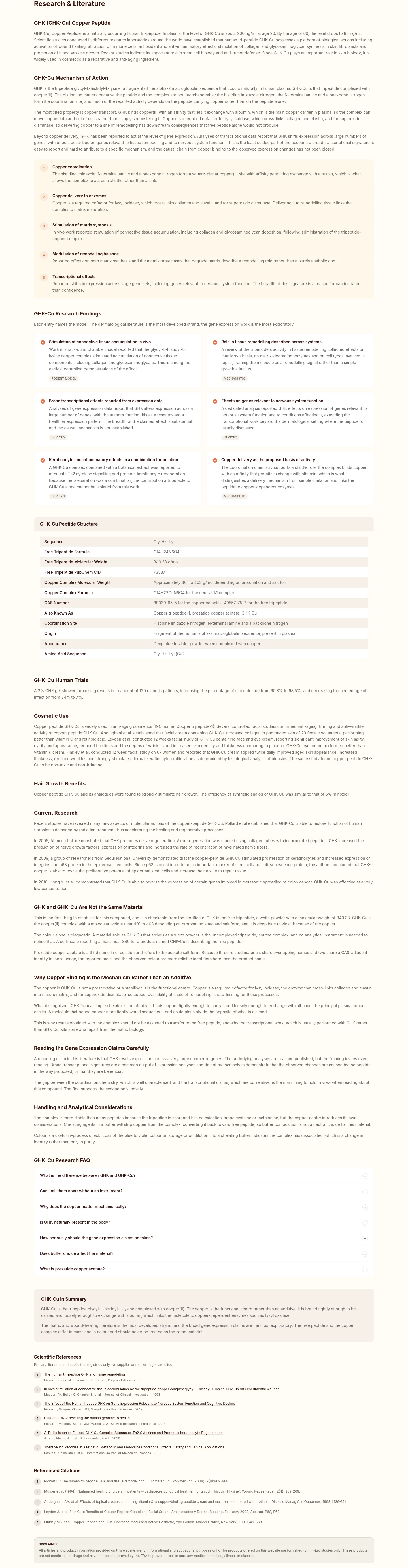 voltapeptides.com — FAQ
