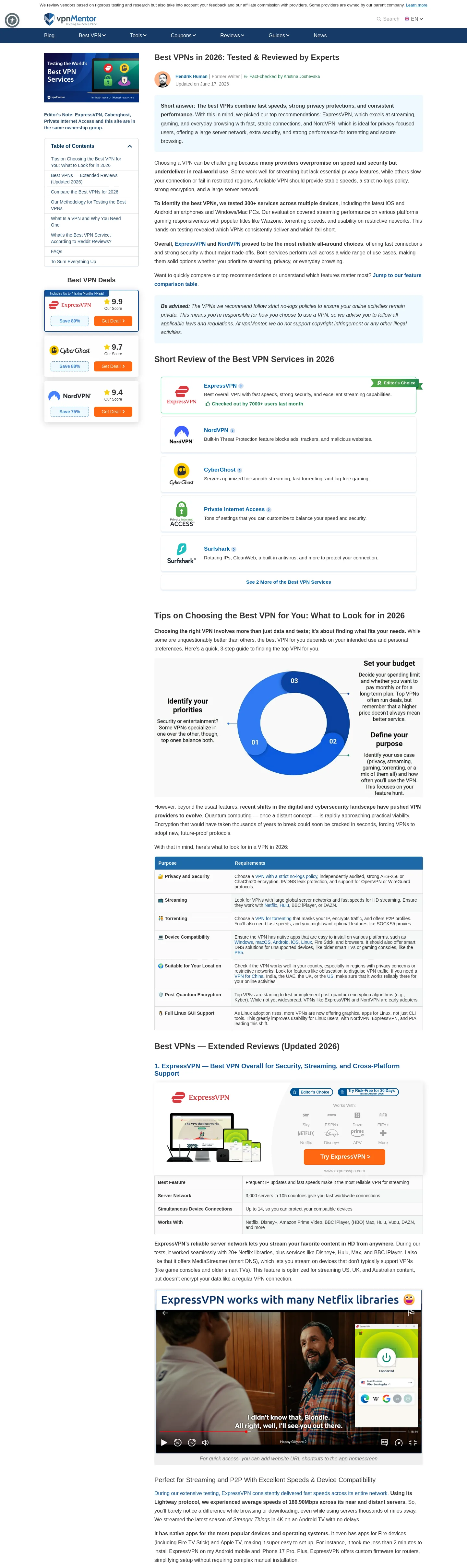 vpnmentor.com — a measured funnel