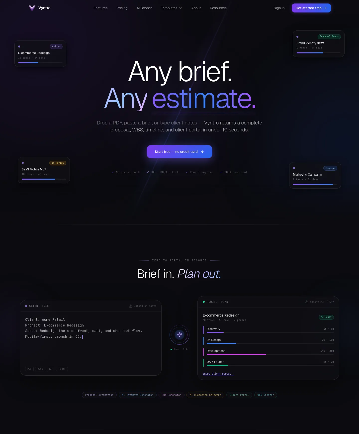 vyntro.cloud — Features