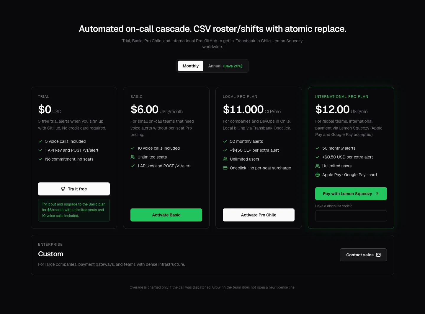 wakeupdev.com — Pricing