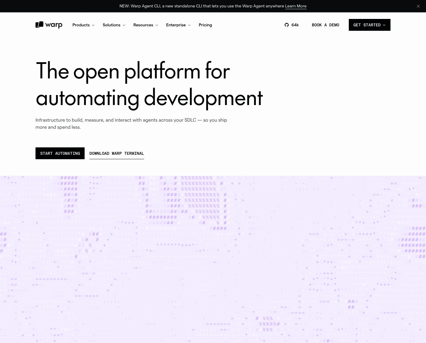 warp.dev — a measured funnel