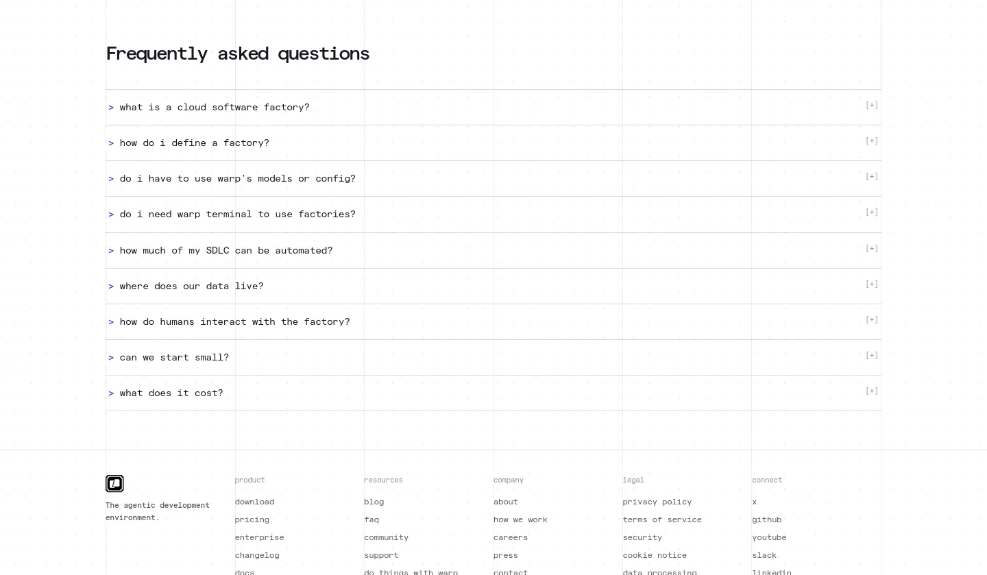 warp.dev — FAQ