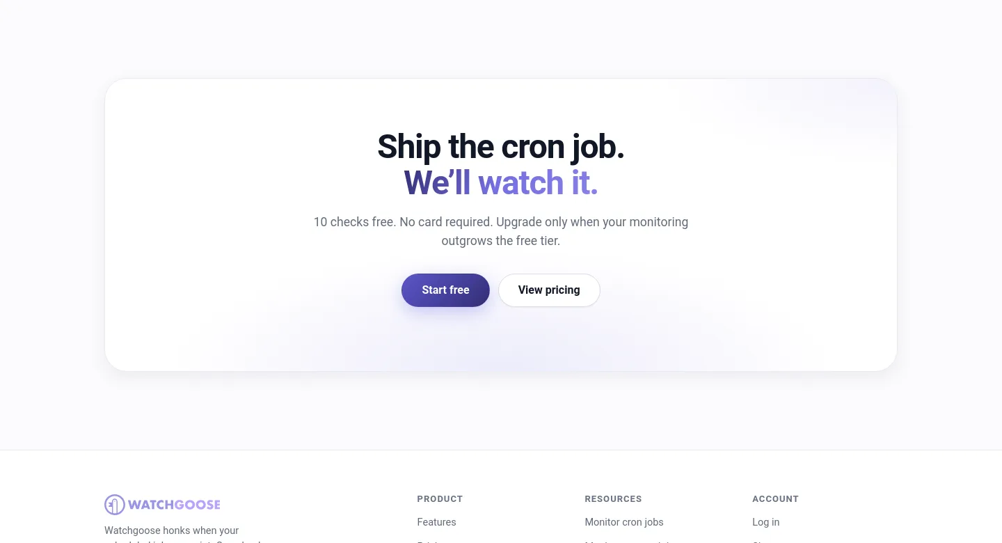 watchgoose.com — CTA