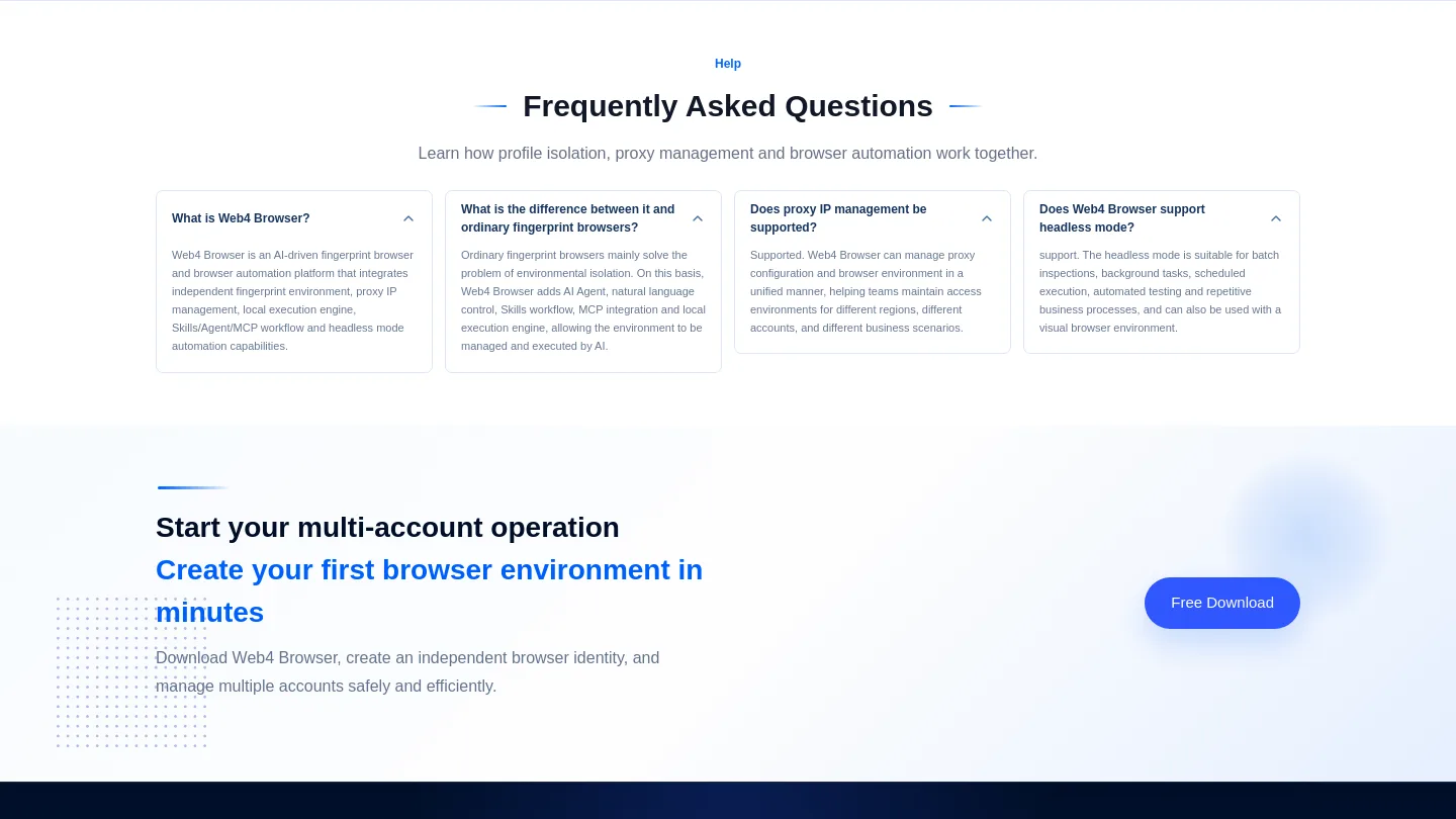 web4browser.io — FAQ