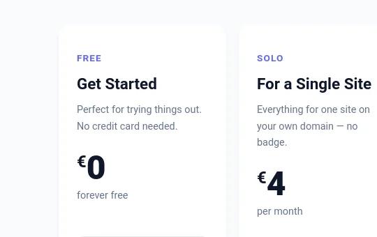 No credit card element from websitepublisher.ai