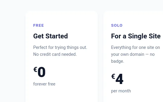 No credit card element from websitepublisher.ai
