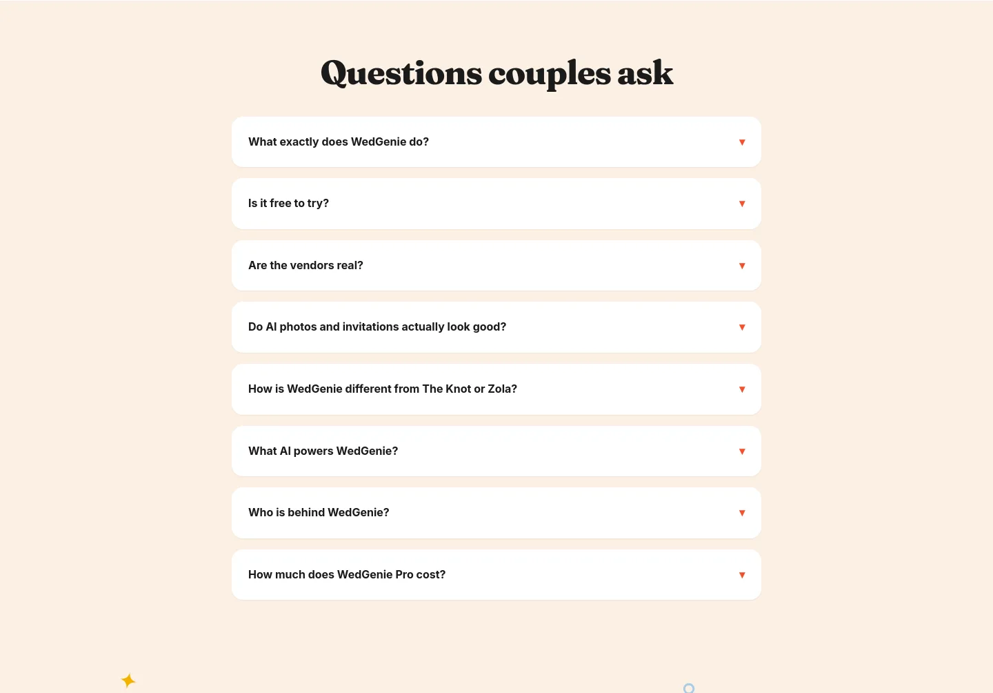 wedgenie.ai — FAQ