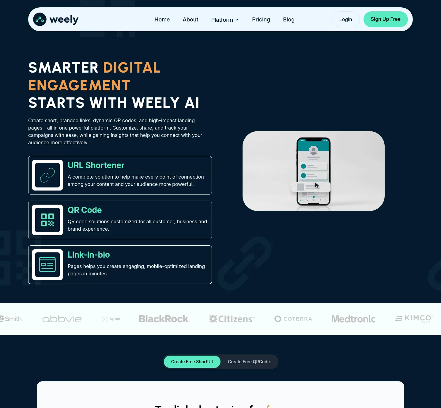 weely.ai — a measured funnel