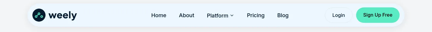 weely.ai Hero section