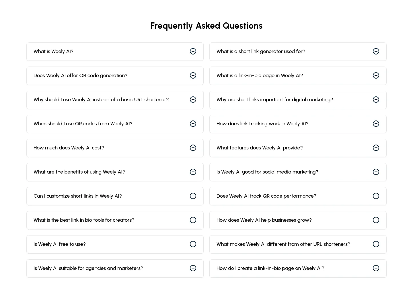 weely.ai — FAQ