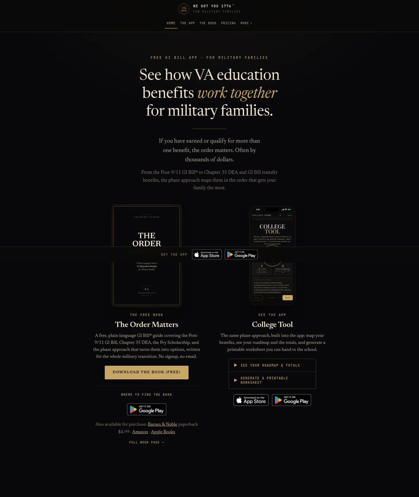 wegotyou1776.com — a measured funnel
