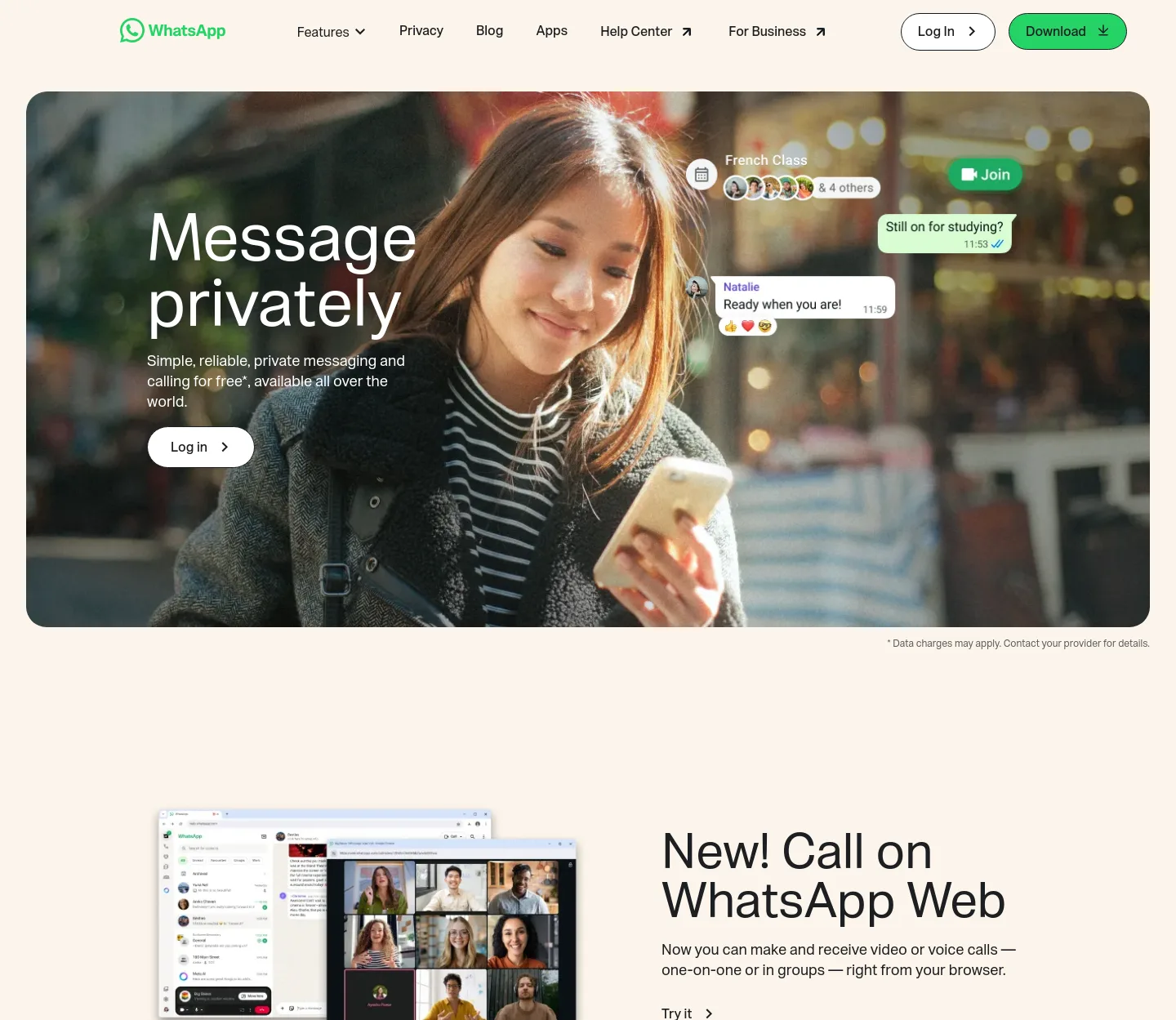 whatsapp.com — a measured funnel