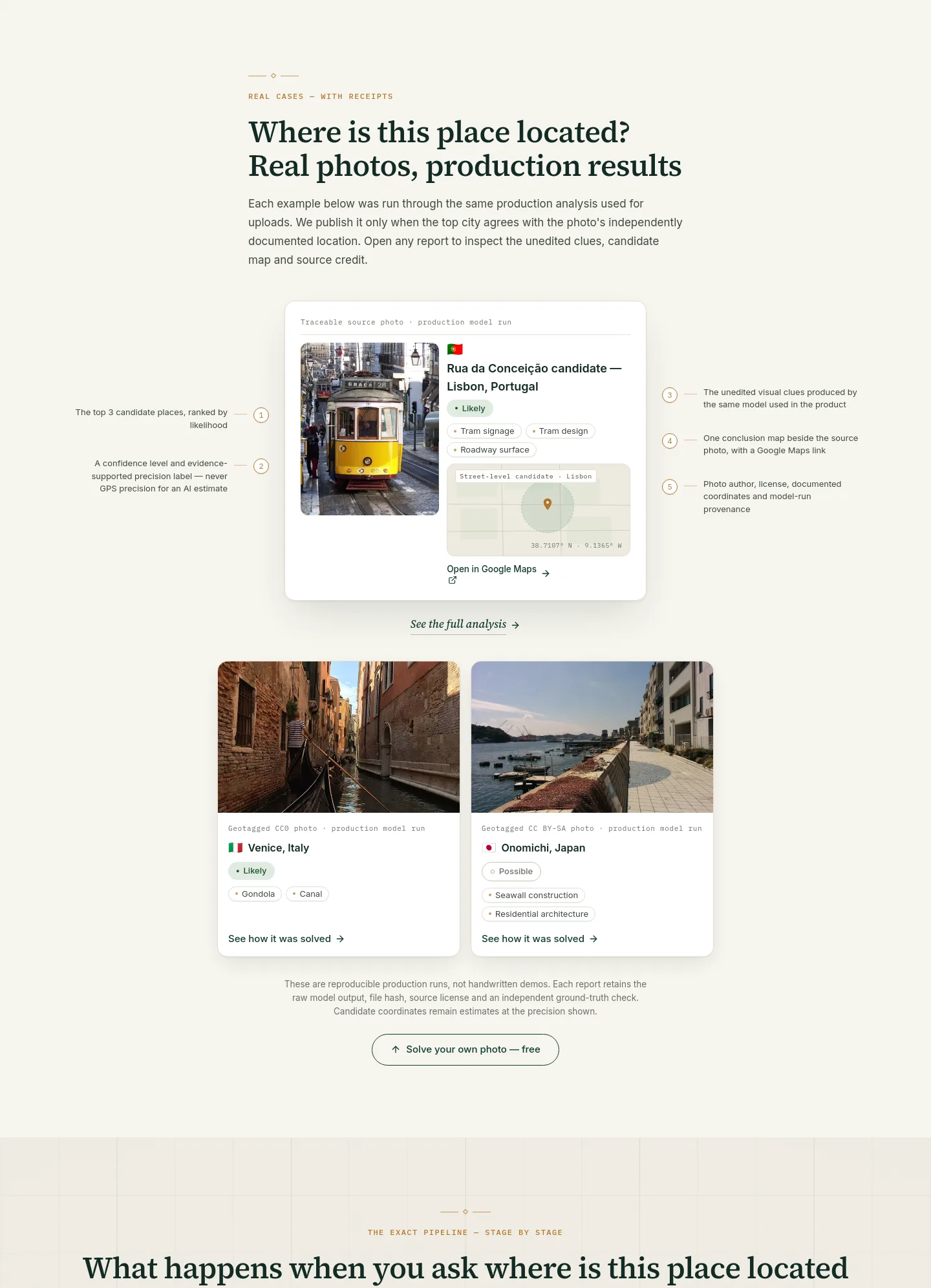 whereisthisplace.online — Features