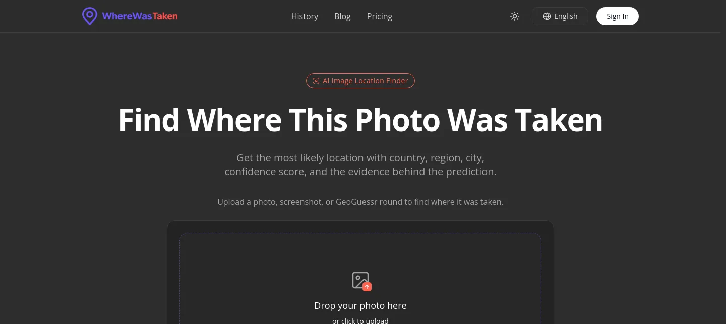 wherewastaken.com — a measured funnel