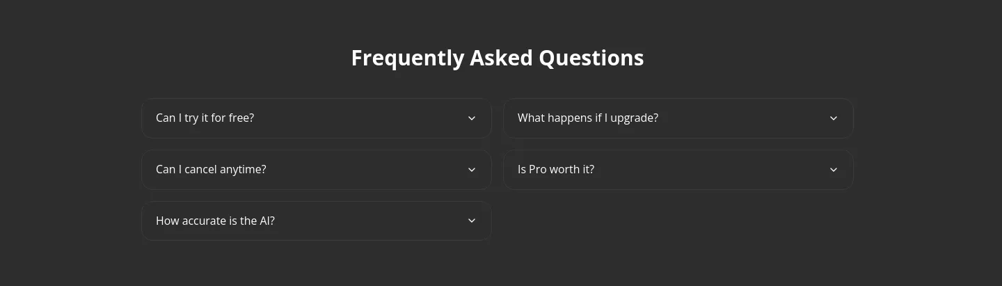 wherewastaken.com FAQ section