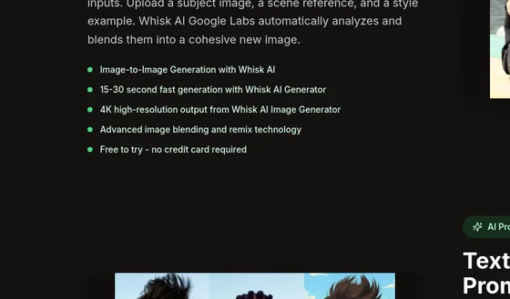No credit card element from whisk-ai.co