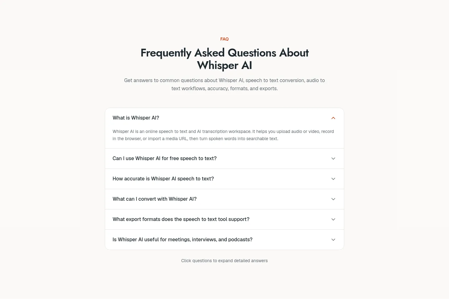 whisper-ai.app — FAQ