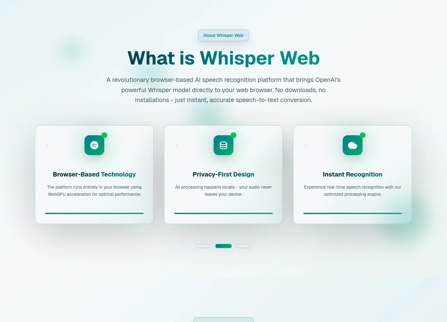 whisperweb.art — Features
