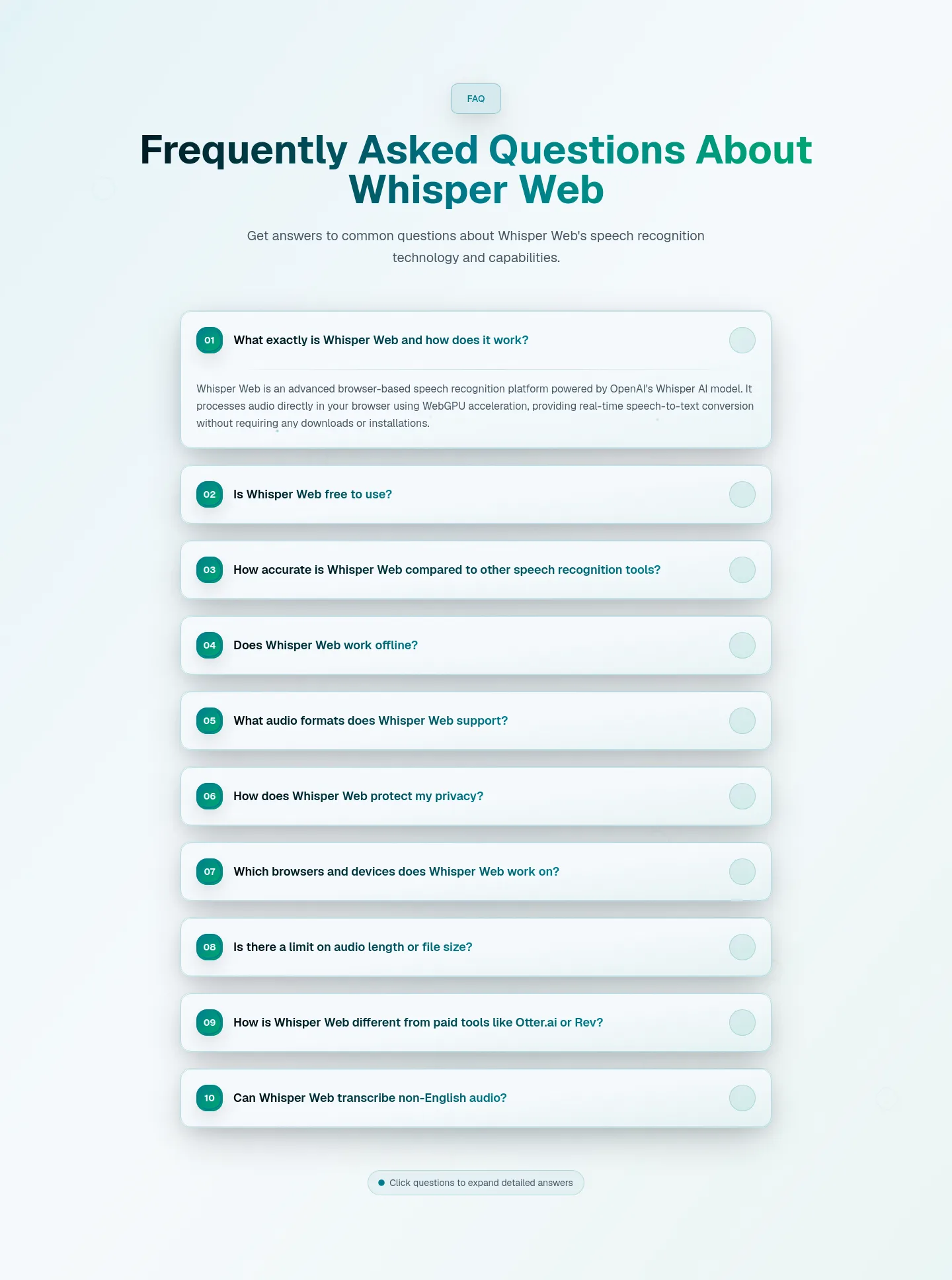 whisperweb.art — FAQ
