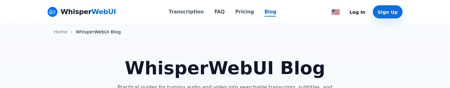 whisperwebui.net — a measured funnel
