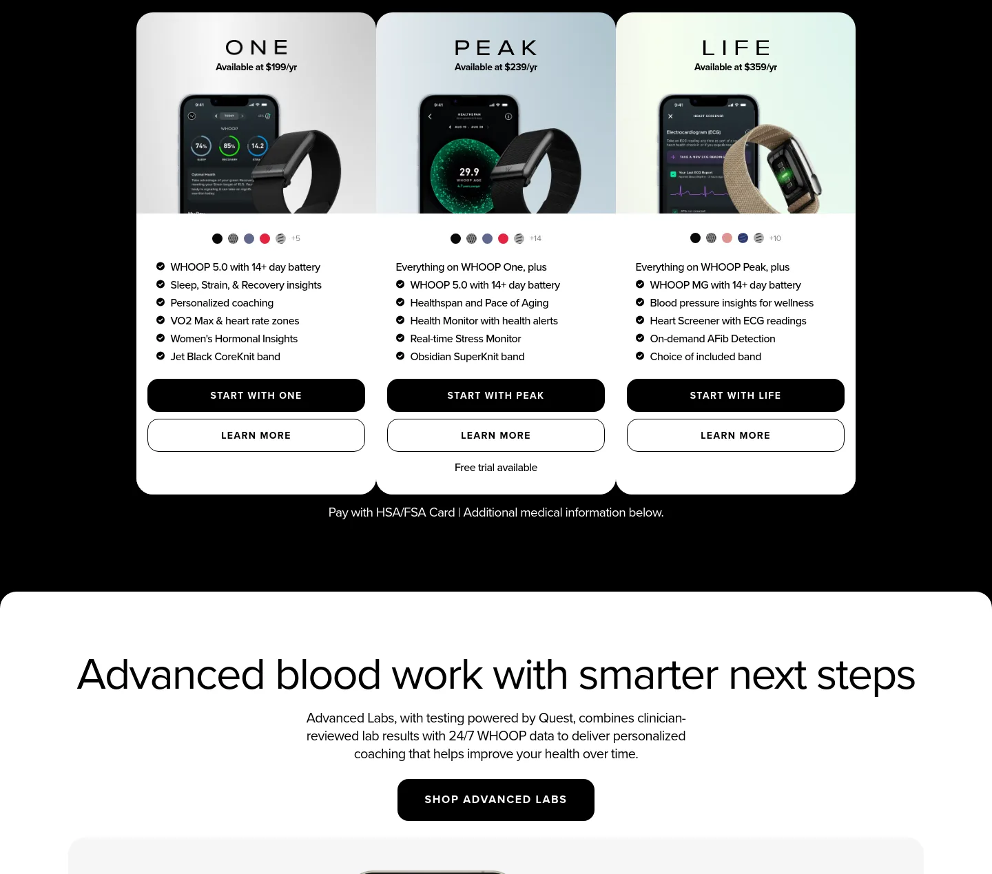 whoop.com — Pricing