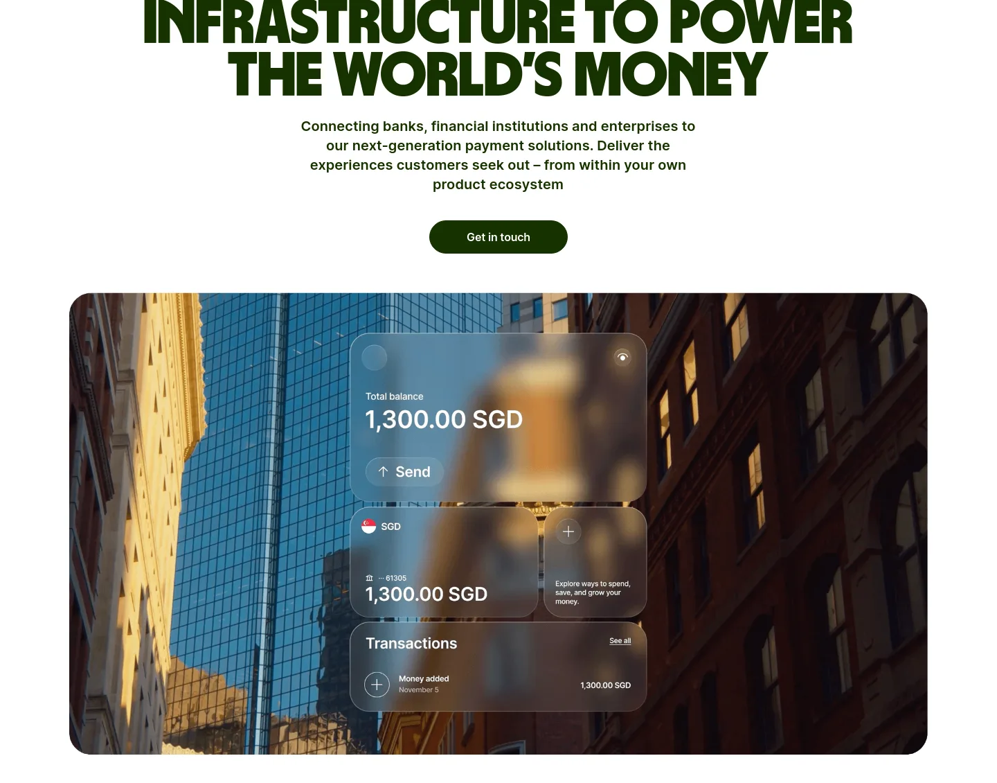 wise.com Hero section