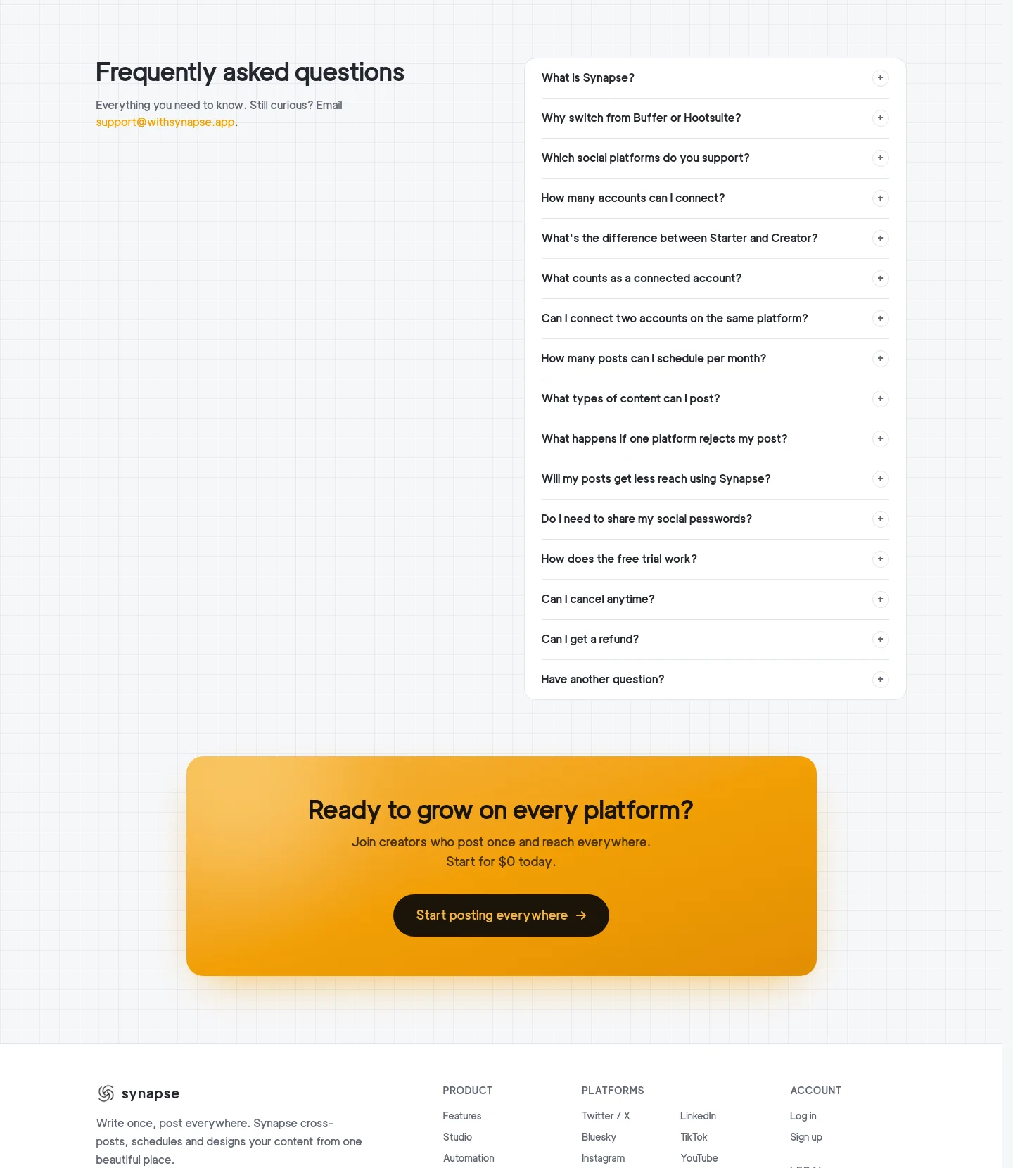 withsynapse.app — FAQ