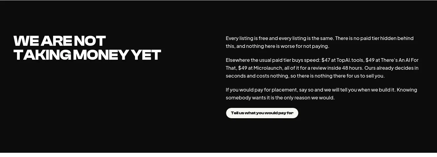 worthtotry.com — a real Pricing section