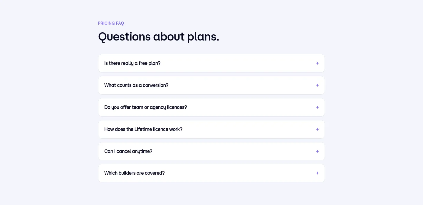 wpconverters.com FAQ section