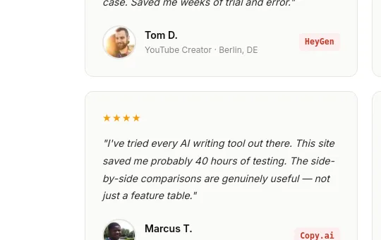 Rating element from writetested.com