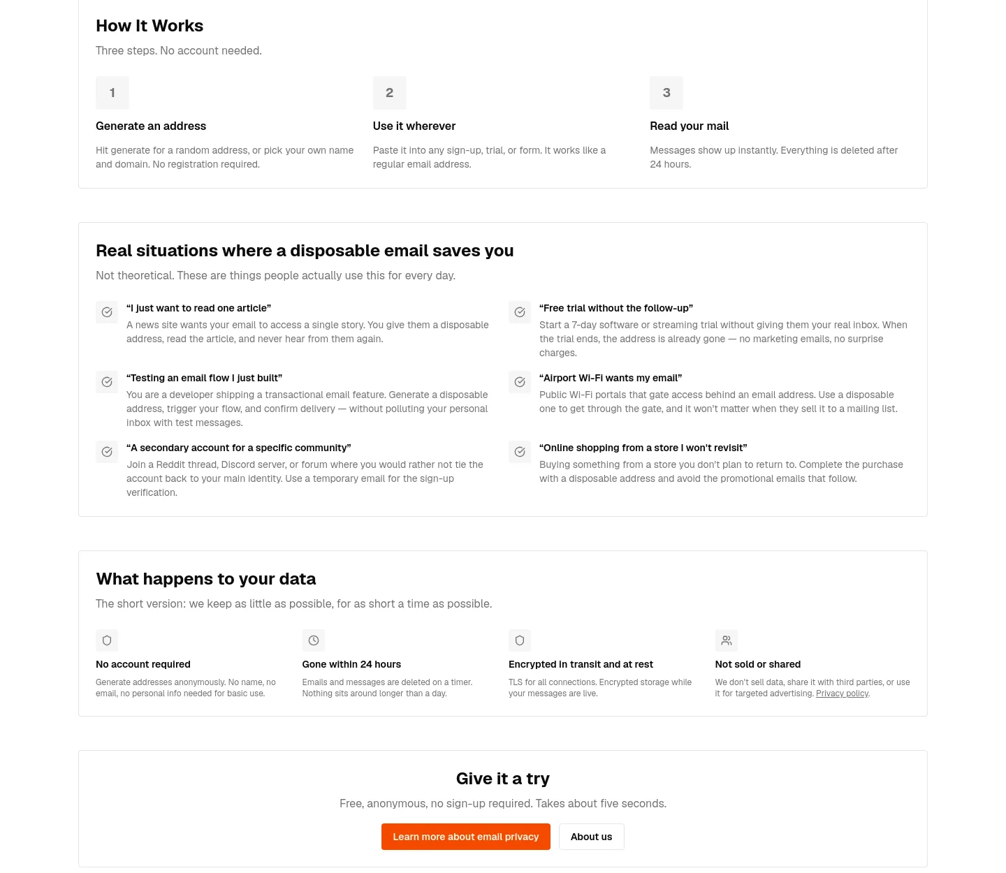 xeramail.com — Features