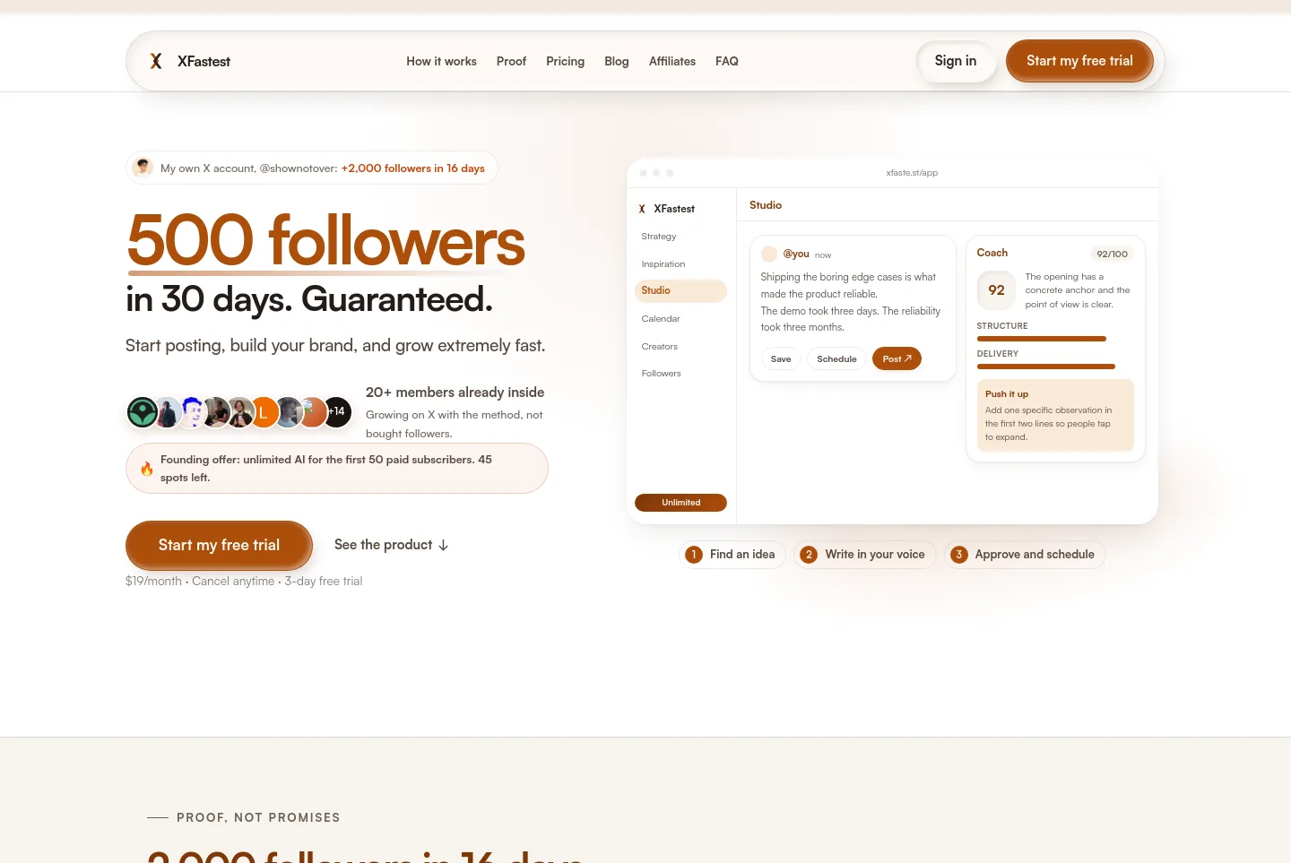 xfaste.st — The Pricing Page
