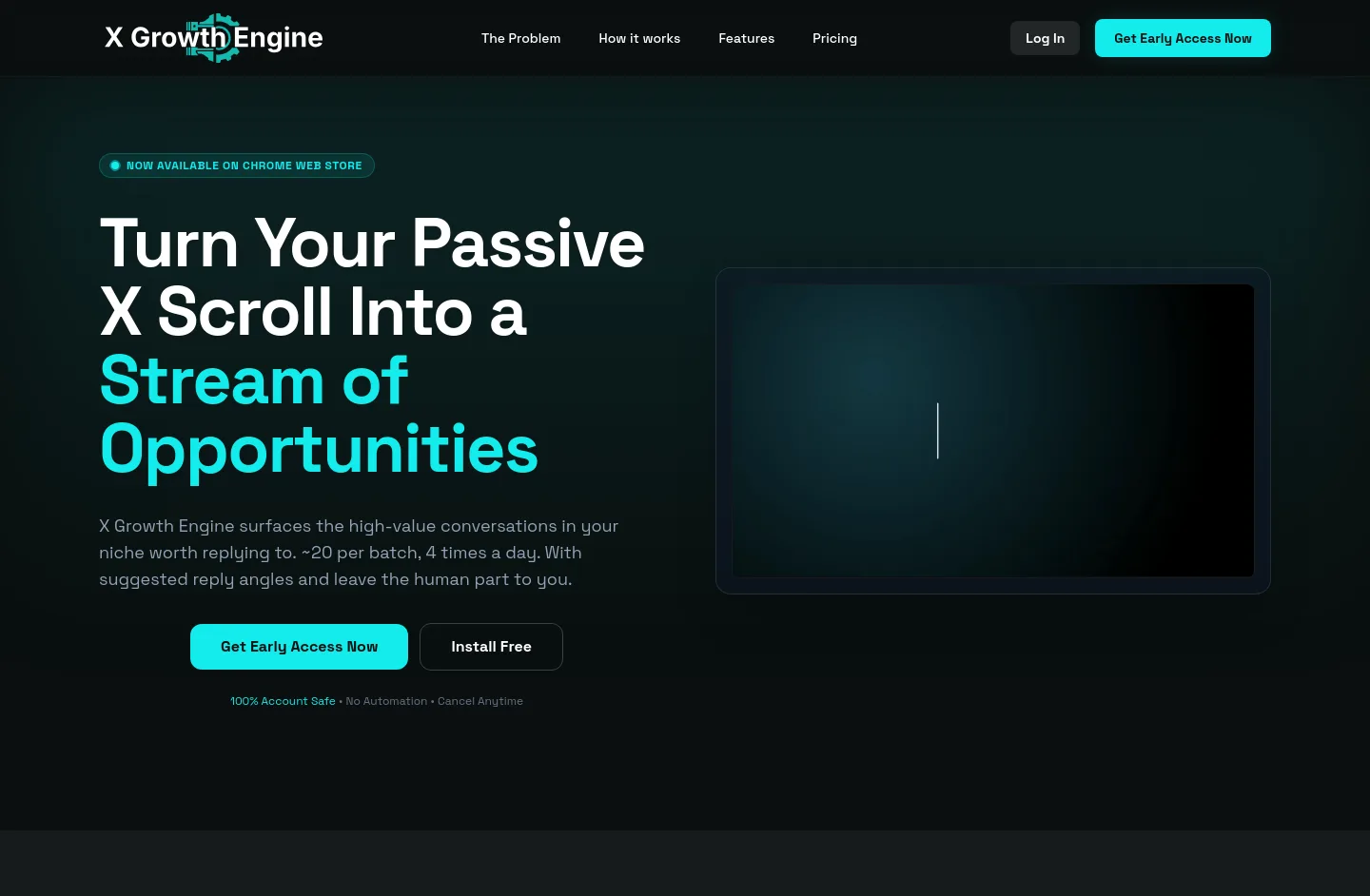 xgrowthengine.com — a measured funnel