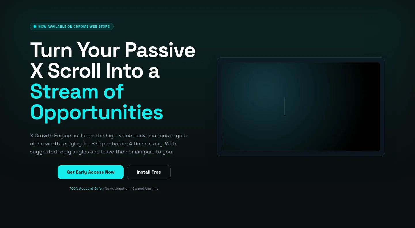 xgrowthengine.com Hero section