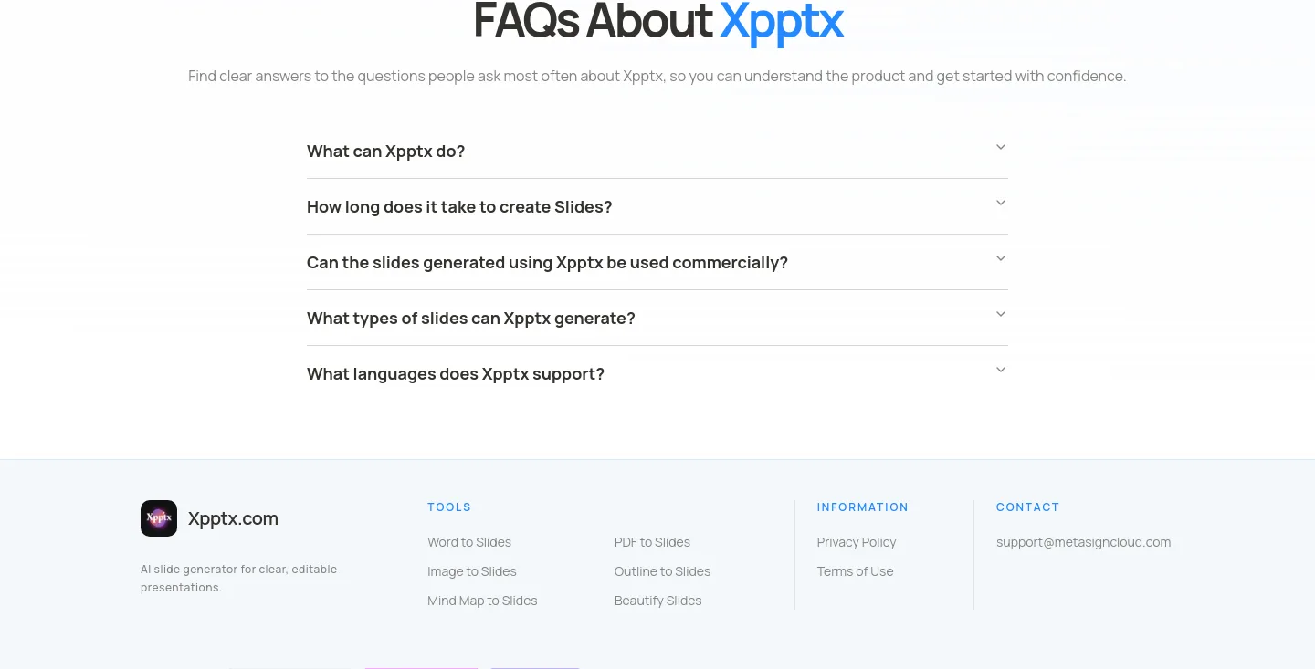 xpptx.com — FAQ