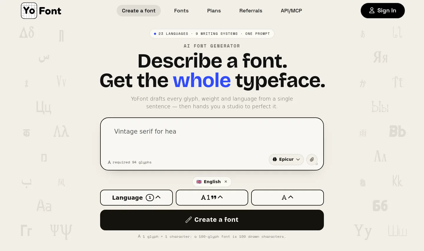 yofont.com — Hero