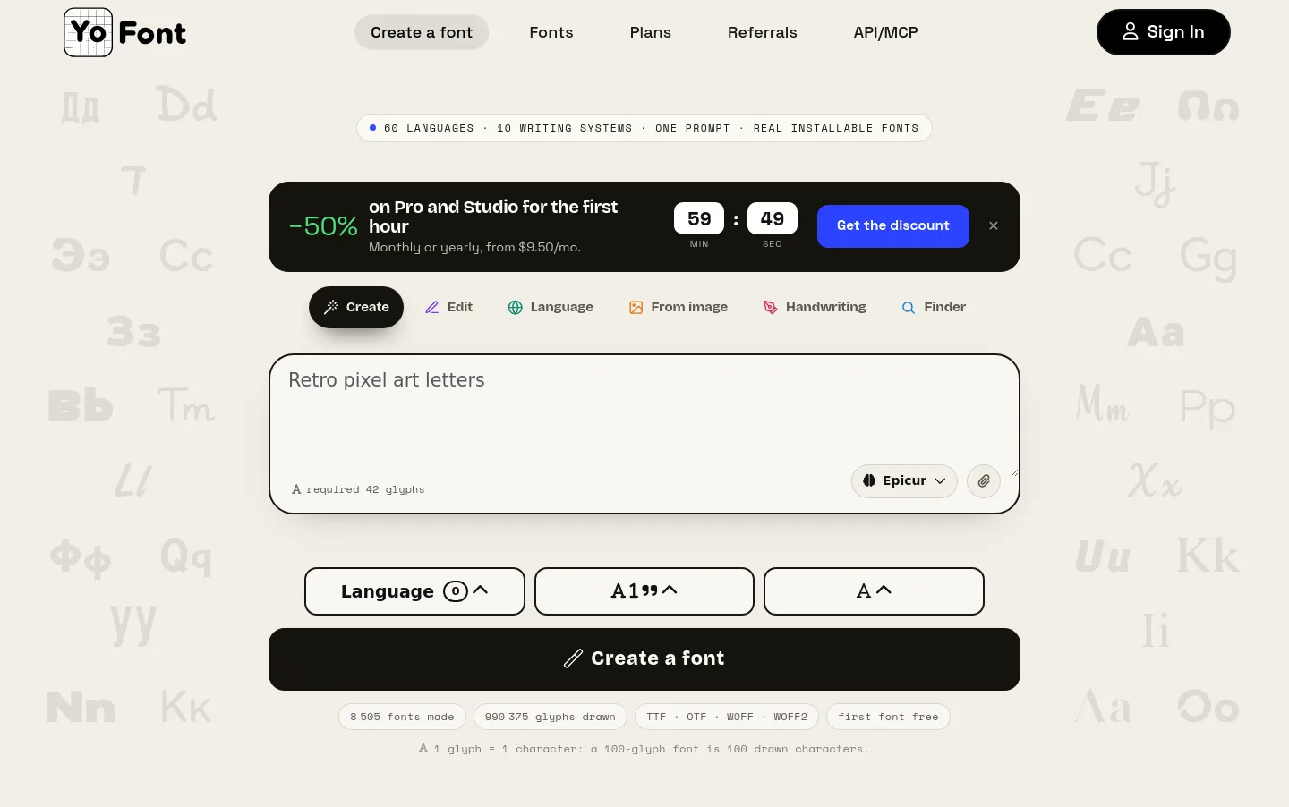 yofont.com — Hero