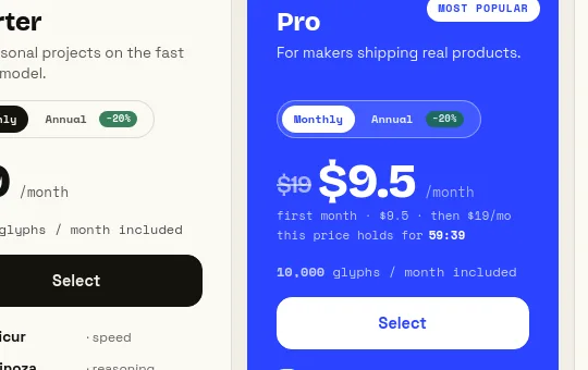 Price anchor element from yofont.com