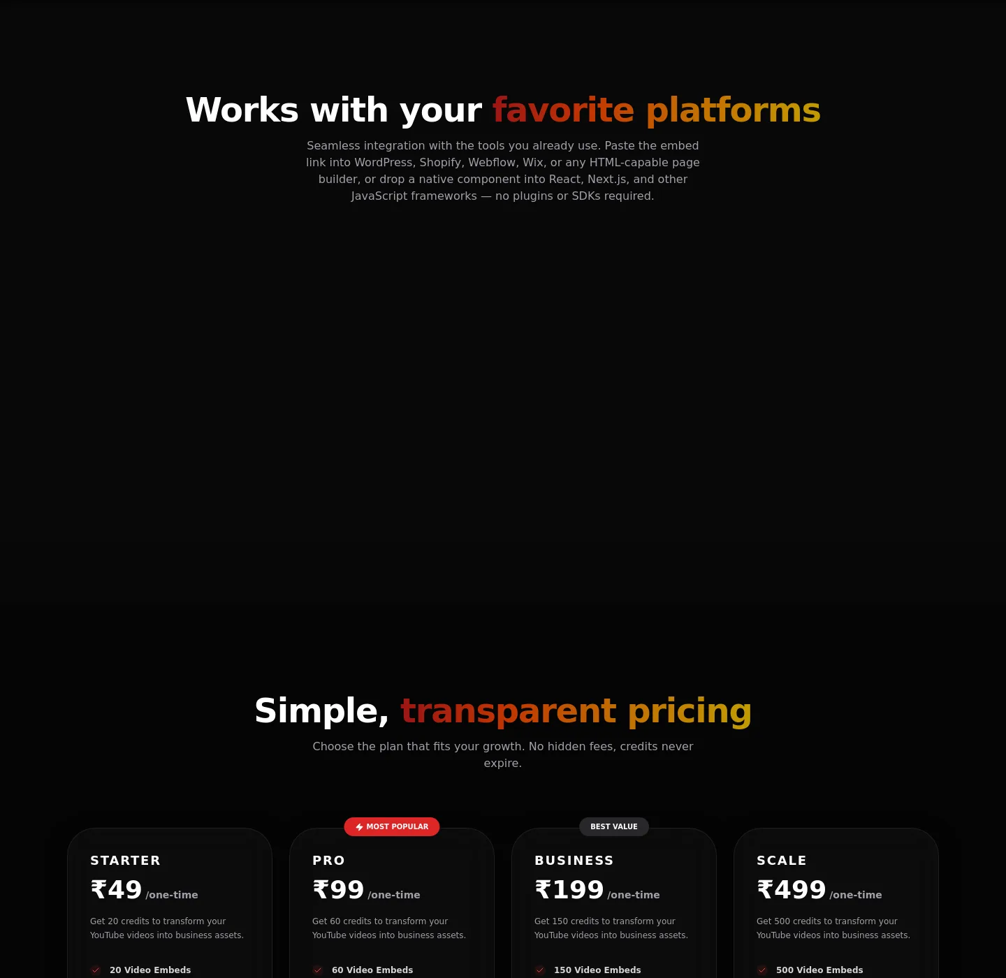 youtube-embedder.arknox.in — Logo Wall
