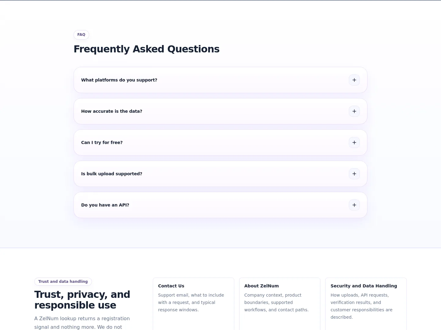 zelnum.com — FAQ