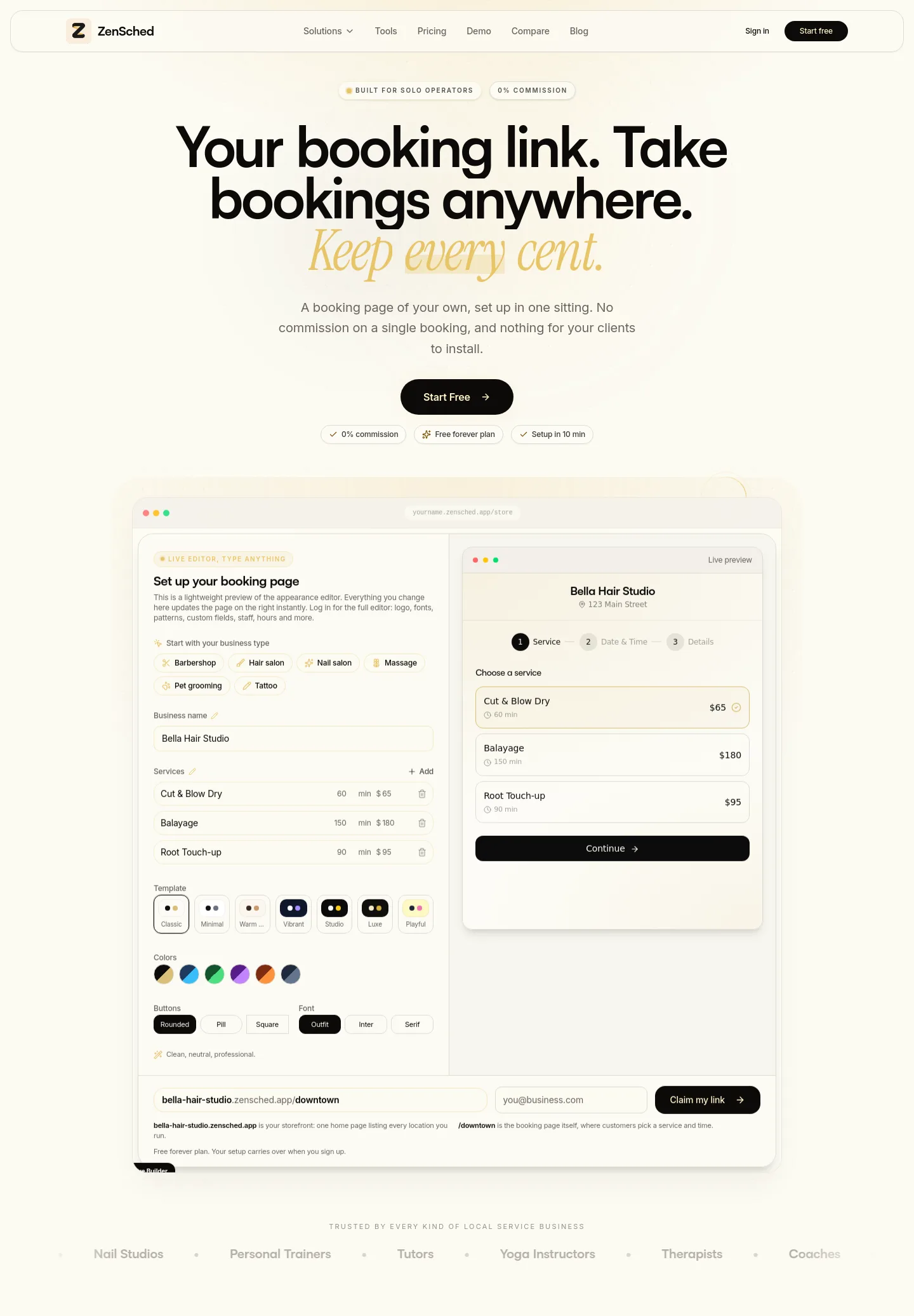 zensched.app — Hero