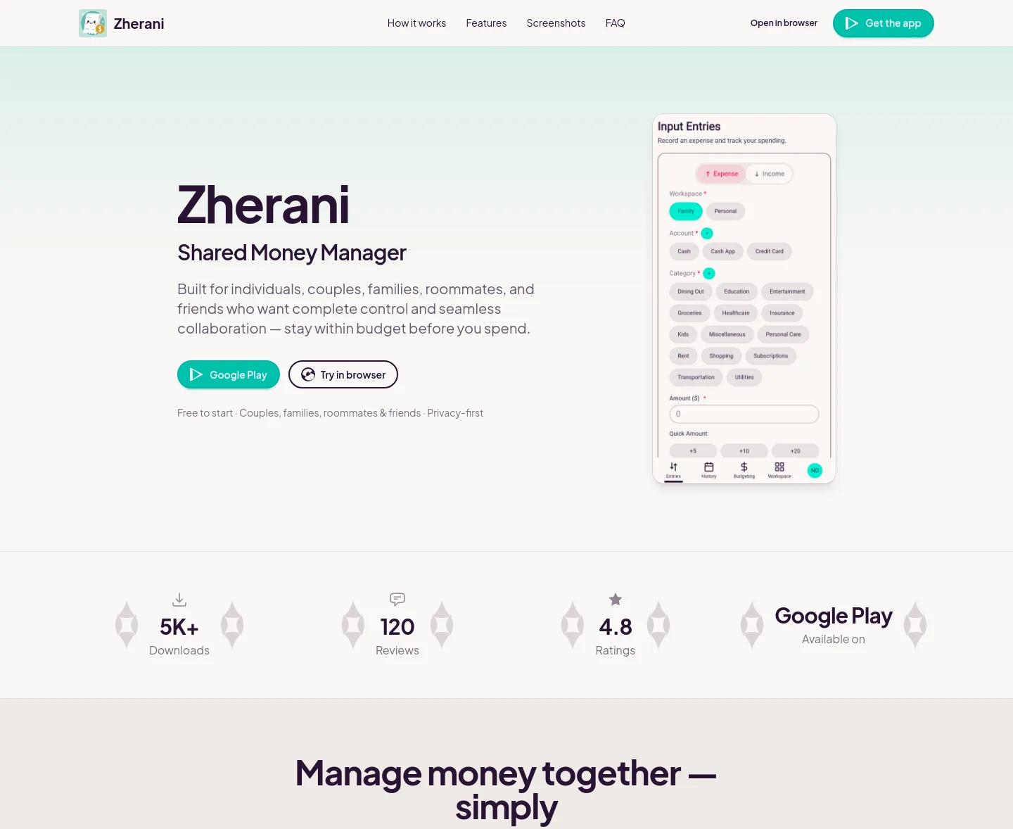 zherani.my.id — a measured funnel