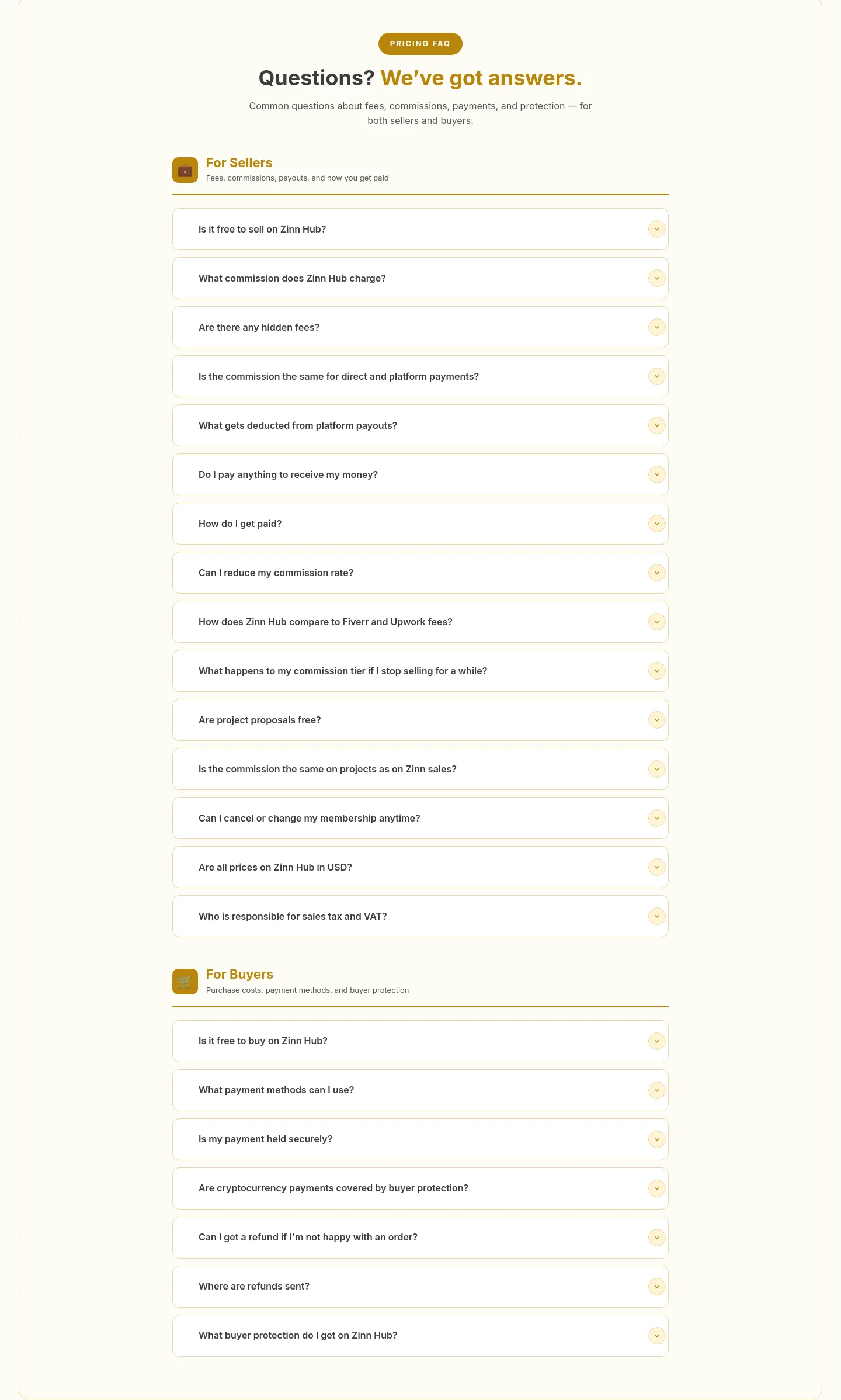 zinnhub.com — FAQ