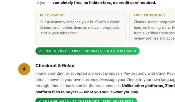 No credit card element from zinnhub.com