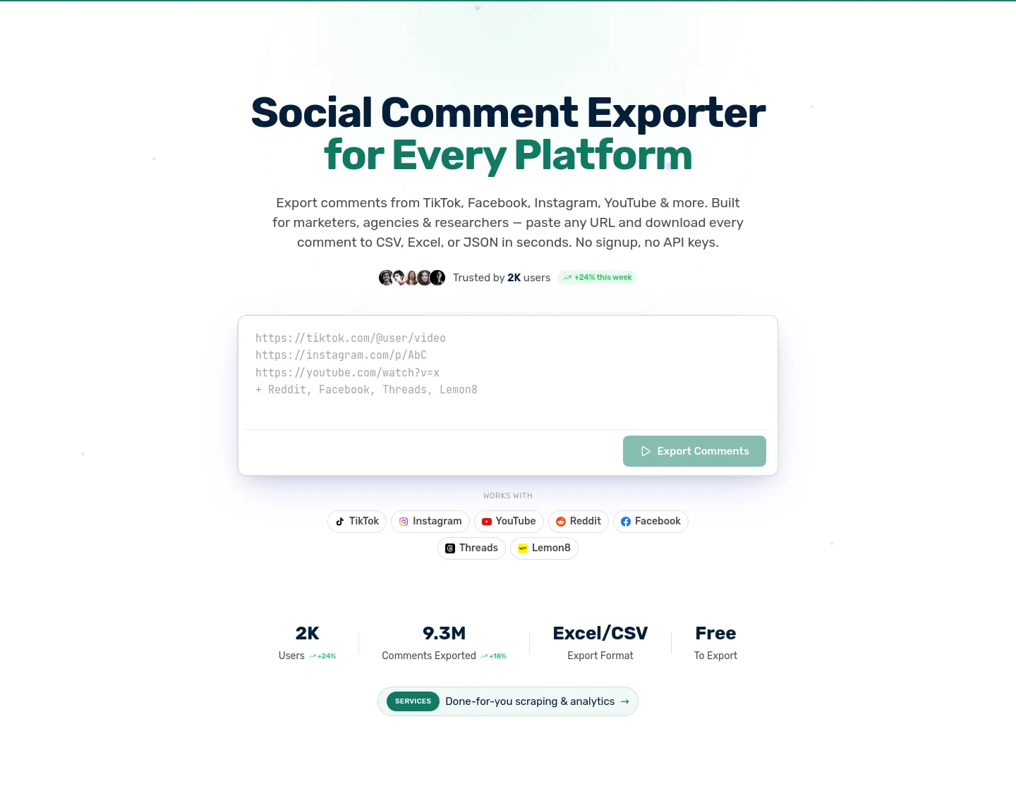 zocialcomment.com — Hero