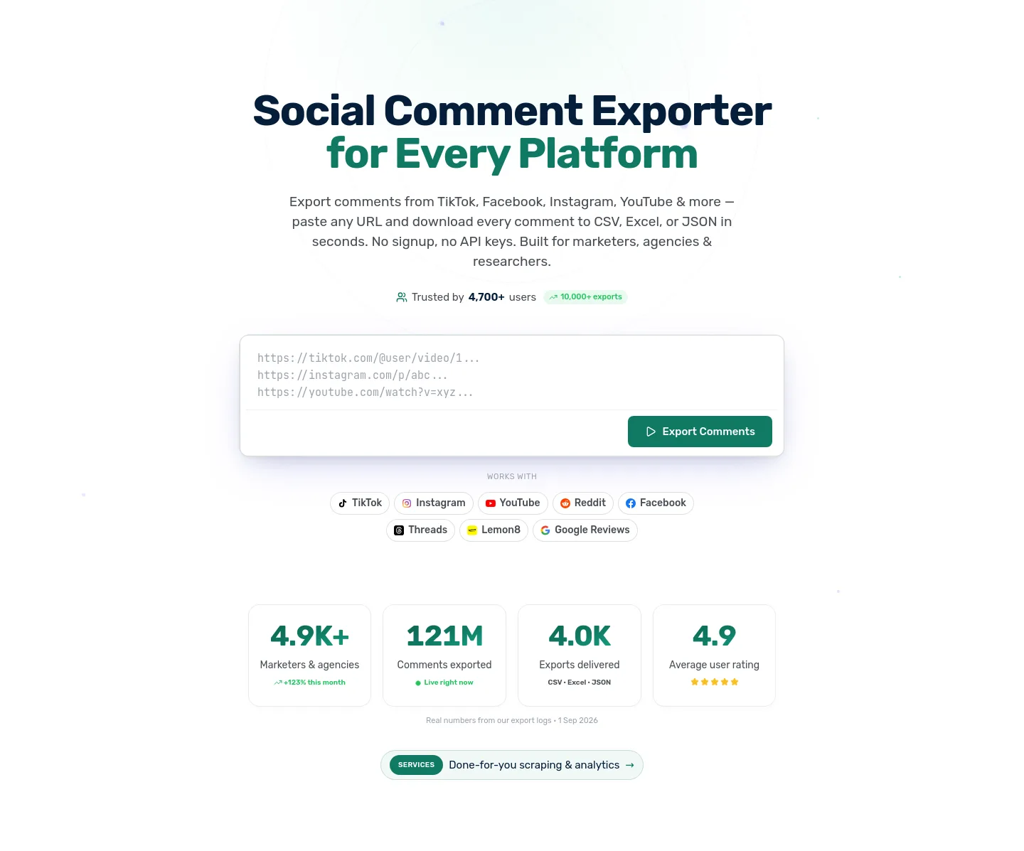 zocialcomment.com — Hero